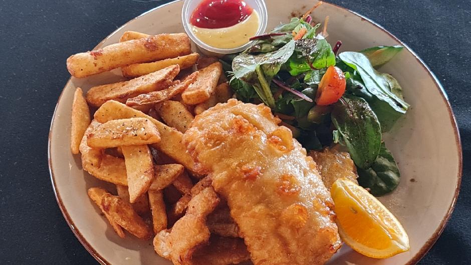 Fish and Chips at Surrey Pub